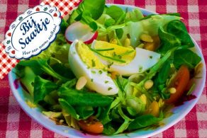 salade, verse salade, Lunchroom Bij Saartje